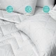 Подушка Ideia Antistatic Sleep 50х70 см чехол с стежкой и молнией искусственный пух в сумке 8-36060 - изображение 5