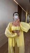 Жіночий костюм трійка тенсел жатка лимон 42-44 RTCB1348 - зображення 5