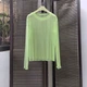 Прозора сітчаста кофтинка лонгслів xs/s зелений (50r040) - изображение 2