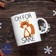 Чашка Oh For Fox Sake с лисичкой как у Доктора Стрэнджа 330 мл Белая - изображение 3