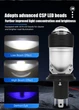 Світлодіодна лампа H4 LED Moto Білий / Білий / Blue Demon Eye Lens WW-1 - зображення 6