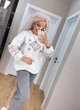 Свитер женский вязаный молочный 44-56 с1524.5075 - изображение 6