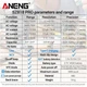 Цифровий мультиметр ANENG SZ818 PRO з акумулятором, USB Type-C, 1000 В, 10 А, NCV - изображение 4
