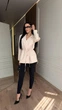 Пиджак женский стильный с поясом бежевый 42-44 а866.066.2 - изображение 3