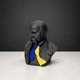 Статуэтка (Бюст) Тараса Григорьевича Шевченко из гипса ручной работы 19 см (Черный) - изображение 3