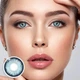 Синие контактные линзы с диоптриями ELITE Lens Синие Кукольные Новые 2 шт. -1.50 - изображение 5