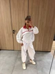 Женский спортивный костюм из плащевки (худи + штаны) / Белый 44-46 / BASED 0145711 - изображение 5