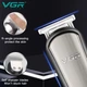 Набор для стрижки VGR 6 в 1 V-105, 5 насадок, LED дисплей, влагозащита - изображение 7