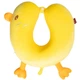 Подушка для шеи детская Duck U-образная дорожная ортопедическая Memory Foam плюшевая утёнок 30х30 см Жёлтая - изображение 2
