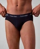 Мужские трусы слипа Calvin Klein набор 3 штуки синего цвета размер XL - изображение 3