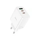 Мережевий зарядний пристрій HOCO C126A Pure power PD40W three-port(2C1A) charger - изображение 3