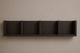 Навесная полочка на 4 секции, полка на стену 92*17*17 см венге, настенная полочка для декора и книг, полочка для дома - изображение 1