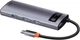 Док-станция Baseus Metal Gleam Series 5-in-1 Multifunctional Type-C HUB Docking Station Space Gray (CAHUB-CX0G) - изображение 4