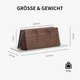 Вертикальная подставка для ноутбука Muso Wood из натурального ореха и алюминия, регулируемая 1.4-3 см, универсальная - изображение 7