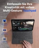 Чехол клавиатура Earto для iPad Pro 11 M4 2024 с трекпадом, подсветкой и немецкой раскладкой QWERTZ - изображение 5