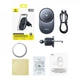 Автомобільний тримач з Бездротовим ЗП Baseus PrimeTrip VC2 Pro Qi2.2 25W black - изображение 4