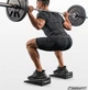 Клиновий блок EasyFit EF-0690 куточок, блок-платформа для присідань набір 3 шт Чорний (56003427) - зображення 9