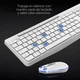 Бездротова клавіатура з мишкою 1600 DPI AD Advance RGB, акумуляторний комплект, безшумна клавіатура та миша, уцінка - зображення 4
