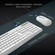 Бездротова клавіатура з мишкою 1600 DPI AD Advance RGB, акумуляторний комплект, безшумна клавіатура та миша, уцінка - зображення 5