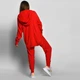 Демисезонный красный спортивный костюм 55137 размер ONE SIZE - изображение 2