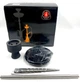Кальян AMY Deluxe Little Stick SS 13 R прозрачный 57см из нержавеющей стали на резьбе полный комплект - изображение 3