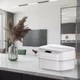 Складане відро для сміття із сенсорною кришкою ZSW-L11 10 л, кухонне, компактне для кухні та ванної - зображення 6