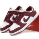 Кроссовки женские и мужские Ni Dunk Low Team Red Bordo White / кроссовки Най Данк бордовые с белым 42 - изображение 1