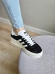 Кросівки жіночі і чоловічі Adi Gazelle Bold Black White / кеди Аді Газелі болд чорні 40 - зображення 7