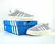 Кроссовки женские Adi Gazelle Bold Platform Grey White / кеды Ади Газель болд серые белые 39 - изображение 7