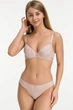 Комплект белья push-up и бразилианы 9373 Balaloum пудра 90D/2XL - изображение 1