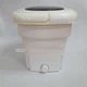 Пральна машина міні складна портативна 18 л 50Вт Folding Washing Machine, компактна електрична пралка з віджимом та ручкою для прання білизни, шкарпеток, дрібних речей Біла, WM-2690-White - зображення 6