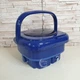 Стиральная машина мини складная 18 л Folding Washing Machine, портативная стиралка до 2 кг с отжимом для дома и путешествий, электрическая компактная стиральная машинка для носков, белья, мелких вещей Синяя, WM-2690-Blue - изображение 8