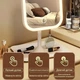 Зеркало для макияжа с подсветкой LED / настольное косметическое сенсорное с подставкой / органайзер для косметики - изображение 4
