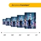 Дерев'яний фігурний пазл Кіберпанк дівчисько, А3, Дерев'яна коробка 200 елементів - изображение 2
