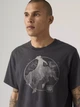 Футболка хлопковая длинная мужская Levi`s 409006609 L Серая (1161651360) - изображение 4