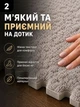 Коврик пазл детский плюшевый термоковрик тёплый пол 90×240 см 24 плиток EVA пена мягкий безопасный мат толстый плотный для детей игр ползания модульное напольное покрытие утепленный противоскользящий амортизация для дома комнаты серый - изображение 2