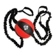 Piłka bokserska DBX Bushido DBX-SB-2 horyzontalna 20 cm Czerwono-czarna (5902539019209) - obraz 2