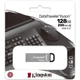 Флеш-память USB Kingston DataTraveler Kyson 128GB USB 3.2 металл Silver/Black (DTKN/128GB) - изображение 4
