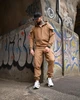 Мужской костюм в стиле Urban (кофта + штаны), бежевый - комплект из прочного микро рип-стопа XL - изображение 6