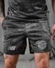 Мужской летний комплект Stone Island x New Balance черный спортивный тактический костюм милитари (футболка и штаны-карго) - изображение 6