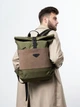 Рюкзак gard ROLLTOP POCKET 2 | екокожа коричнева матова 1/24 хакі 8167 - зображення 3