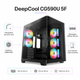 Корпус для ПК DeepCool CG590U 5F Mid Tower без БП ATX/MicroATX/Mini-ITX 5x120 мм ARGB PWM Black (R-CG590U-BKAGA5-G) - изображение 1