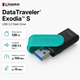 Флеш-память USB Kingston DataTraveler Exodia S 128GB USB 3.2 пластик Black/Turquoise (DTXS/128GB) - изображение 1