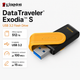 Флеш-память USB Kingston DataTraveler Exodia S 512GB USB 3.2 пластик Черно-желтый (DTXS/512GB) - изображение 1