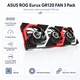 Вентилятор для корпусу ASUS ROG Eurux GR120 FAN 3 pack 120 мм 2600 об/хв ARGB Black (90DA00J0-B09020) - зображення 1