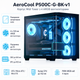Корпус для ПК AeroCool P500C-G-BK-v1 Midi Tower без БП ATX/MicroATX/Mini-ITX 4x120 мм ARGB Black (ACCM-PN01043.11) - изображение 1