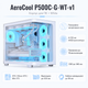 Корпус для ПК AeroCool P500C-G-WT-v1 Midi Tower без БП ATX/MicroATX/Mini-ITX 4x120 мм ARGB White (ACCM-PN01043.21) - изображение 1