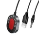 Автомобильный Bluetooth аудиоресивер Автомобильный FM-трансмиттер Hoco E150 Path ресивер с кабелем, серый - изображение 7