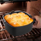 Форма для выпечки жидких продуктов в аэрогриле, квадратная с антипригарным покрытием, Черная - изображение 5