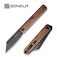 Ніж складаний SENCUT Bronte, замок Linerlock, лезо Plain Black Stonewashed 9Cr18MoV, руківя Cuibourtia Wood, Китай, SA08E - зображення 2